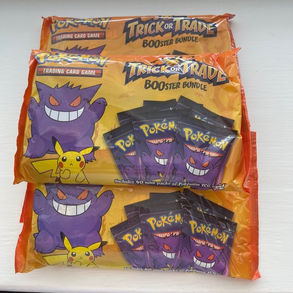 Pokemon TCG Trick or Trade BOOster Bundle Lot of 3 packs - Picture 1 of 5